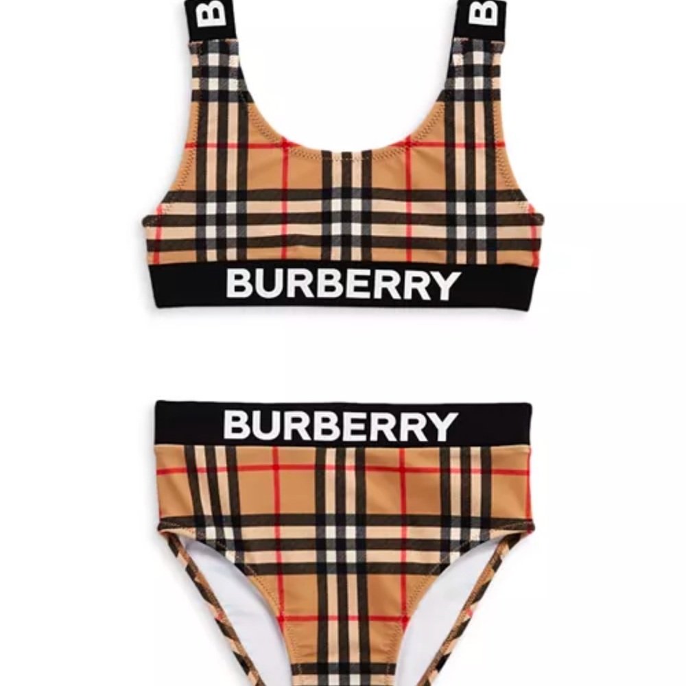 Girls' Liana Vintage Check Two-Piece Swimsuit - Big Kid 14Y